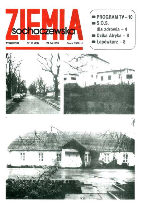 Okładka "Ziemia Sochaczewska" Nr 16 (22)