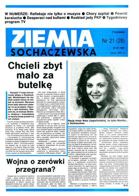 Okładka "Ziemia Sochaczewska" Nr 21 (27)