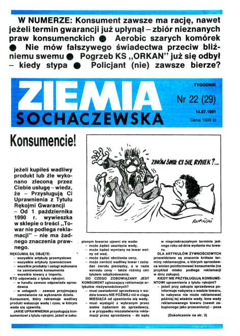Okładka "Ziemia Sochaczewska" Nr 22 (28)