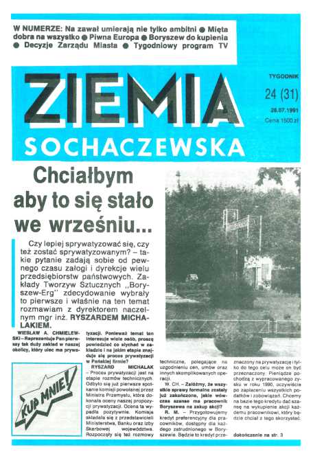 Okładka "Ziemia Sochaczewska" Nr 24 (30)