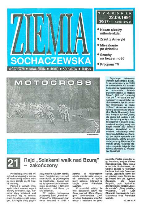 Okładka "Ziemia Sochaczewska" Nr 30 (36)
