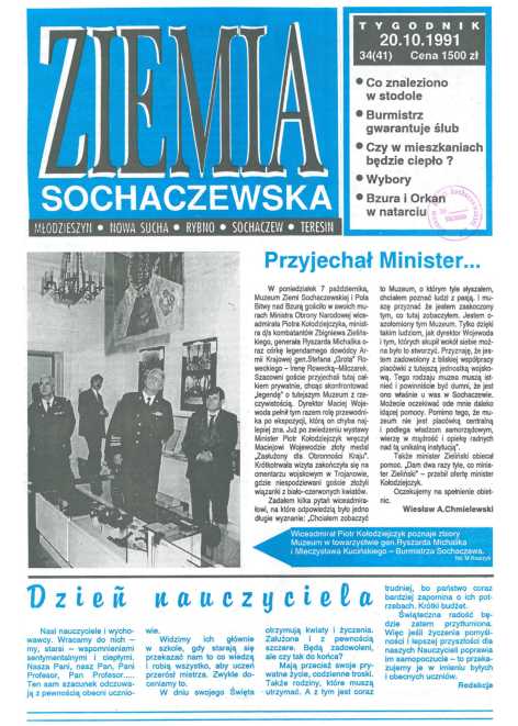 Okładka "Ziemia Sochaczewska" Nr 34 (40)