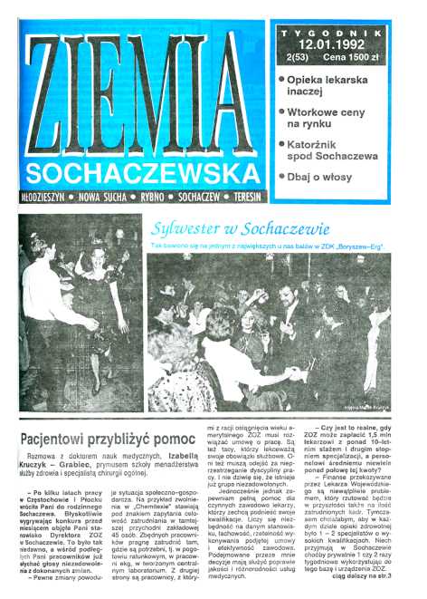 Okładka "Ziemia Sochaczewska" Nr 2 (52)