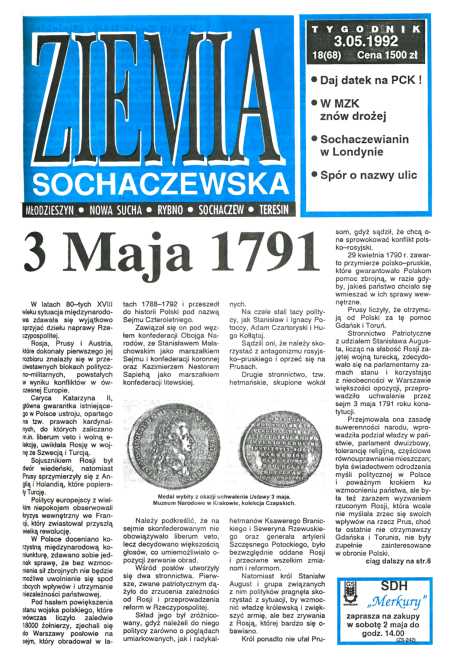 Okładka "Ziemia Sochaczewska" Nr 18 (68)