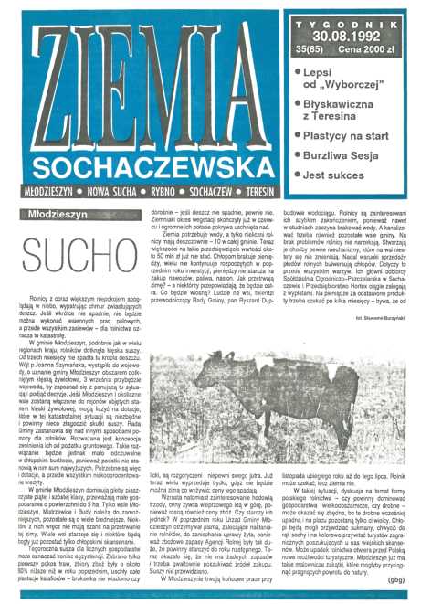 Okładka "Ziemia Sochaczewska" Nr 35 (85)