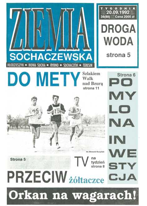 Okładka "Ziemia Sochaczewska" Nr 38 (88)
