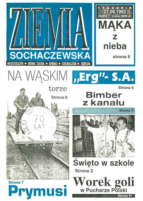 Okładka "Ziemia Sochaczewska" Nr 39 (89)