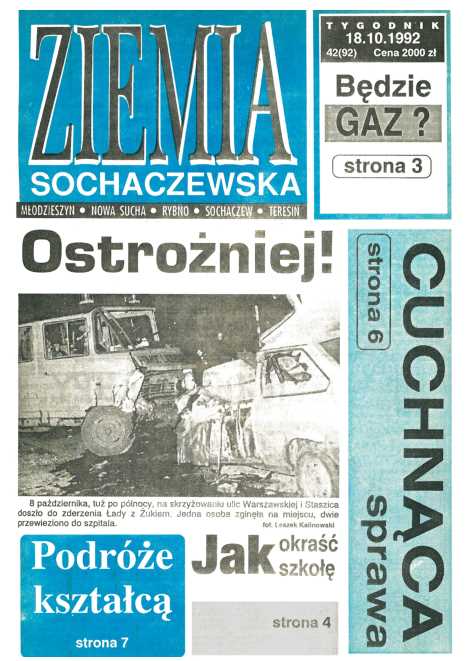 Okładka "Ziemia Sochaczewska" Nr 42 (92)