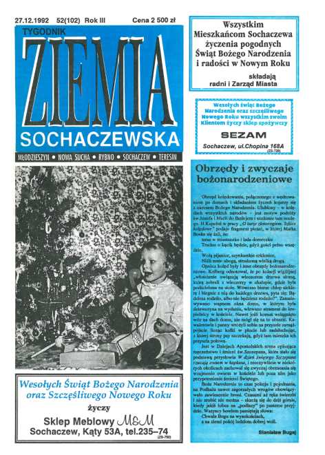 Okładka "Ziemia Sochaczewska" Nr 52 (102)
