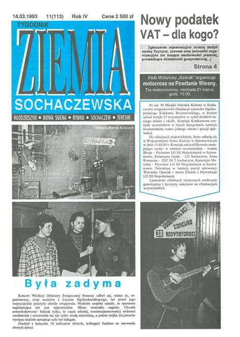 Okładka "Ziemia Sochaczewska" Nr 11 (113)