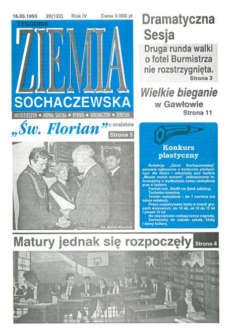 Okładka "Ziemia Sochaczewska" Nr 20 (122)