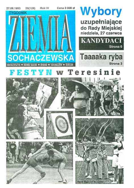 Okładka "Ziemia Sochaczewska" Nr 26 (128)