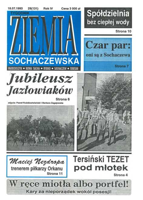 Okładka "Ziemia Sochaczewska" Nr 29 (131)