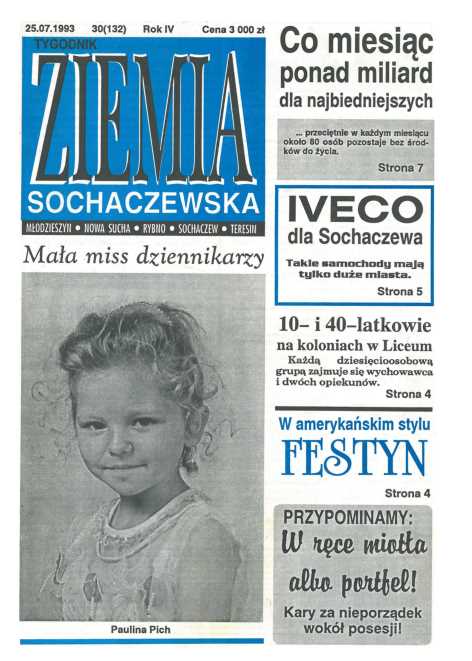 Okładka "Ziemia Sochaczewska" Nr 30 (132)