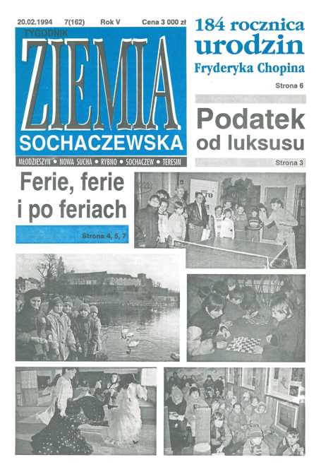 Okładka "Ziemia Sochaczewska" Nr 7 (162)