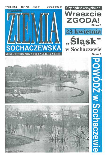 Okładka "Ziemia Sochaczewska" Nr 15 (170)