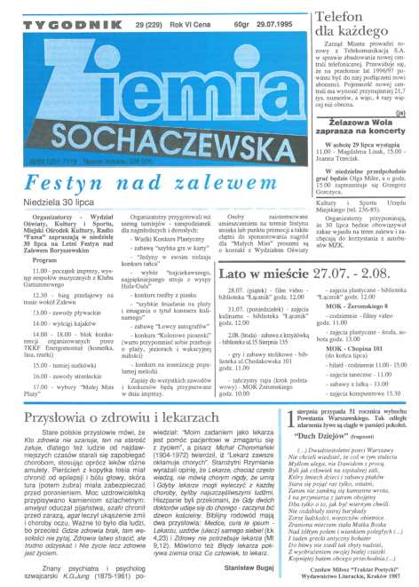 Okładka "Ziemia Sochaczewska" Nr 29 (228)