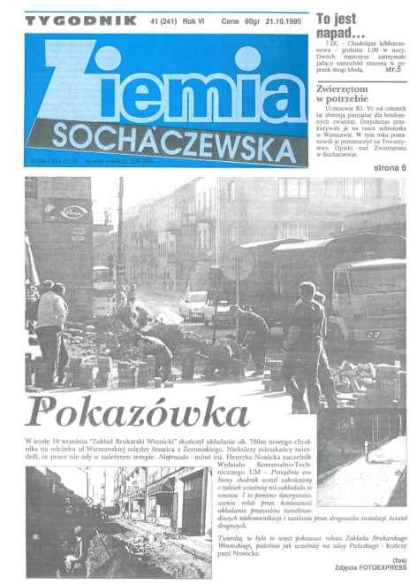 Okładka "Ziemia Sochaczewska" Nr 41 (240)