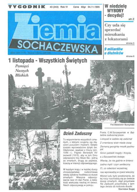 Okładka "Ziemia Sochaczewska" Nr 43 (242)