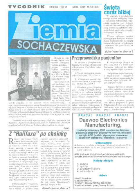 Okładka "Ziemia Sochaczewska" Nr 49 (248)