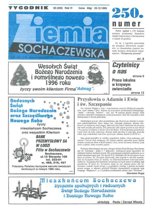 Okładka "Ziemia Sochaczewska" Nr 50 (249)