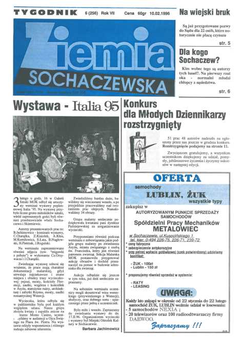 Okładka "Ziemia Sochaczewska" Nr 6 (255)