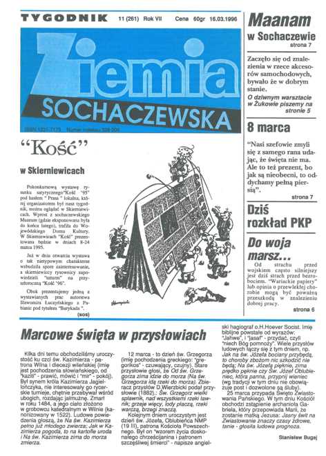 Okładka "Ziemia Sochaczewska" Nr 11 (260)