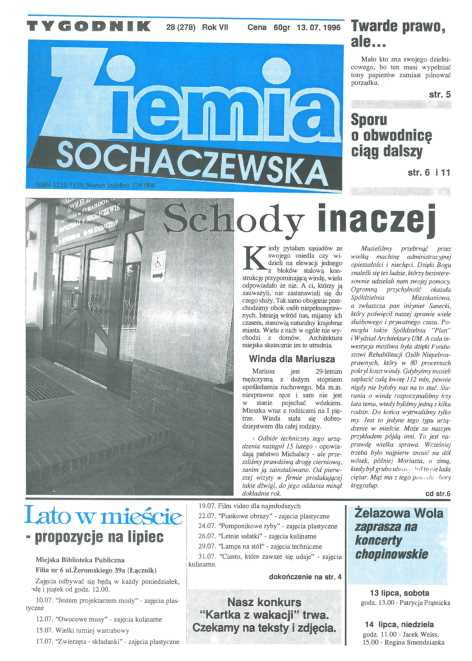 Okładka "Ziemia Sochaczewska" Nr 28 (277)