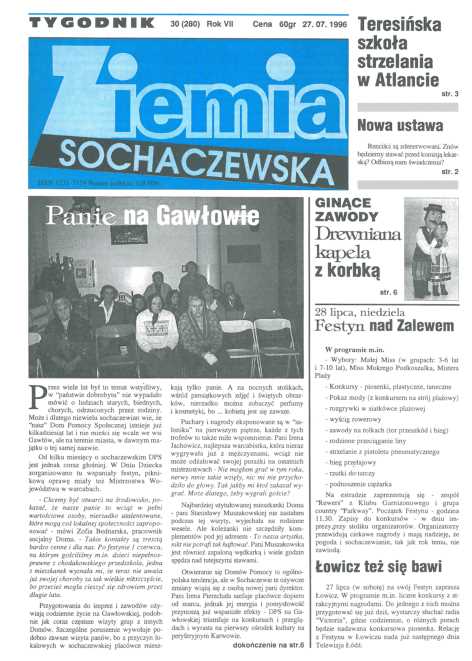 Okładka "Ziemia Sochaczewska" Nr 30 (279)