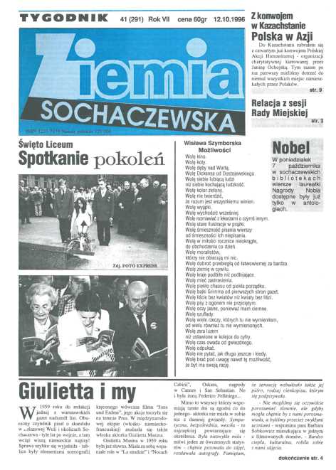 Okładka "Ziemia Sochaczewska" Nr 41 (290)
