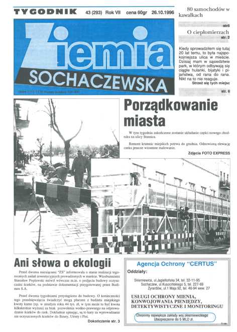 Okładka "Ziemia Sochaczewska" Nr 43 (292)