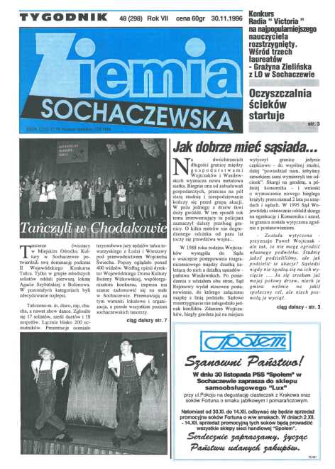 Okładka "Ziemia Sochaczewska" Nr 48 (297)