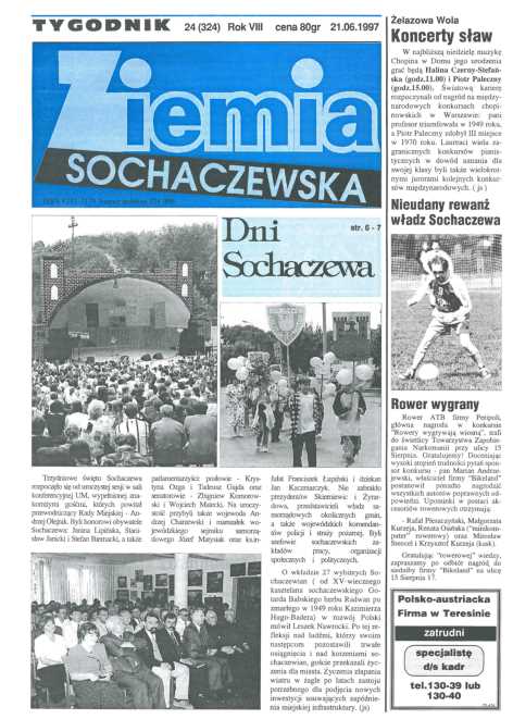 Okładka "Ziemia Sochaczewska" Nr 24 (325)