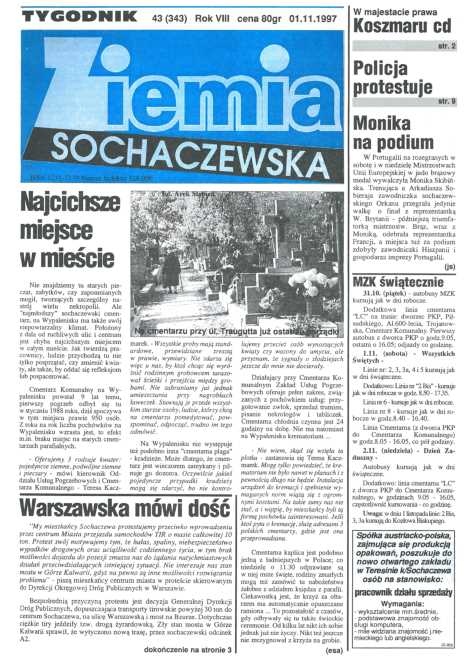 Okładka "Ziemia Sochaczewska" Nr 43 (344)