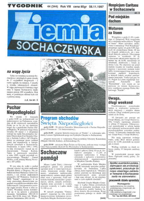 Okładka "Ziemia Sochaczewska" Nr 44 (345)