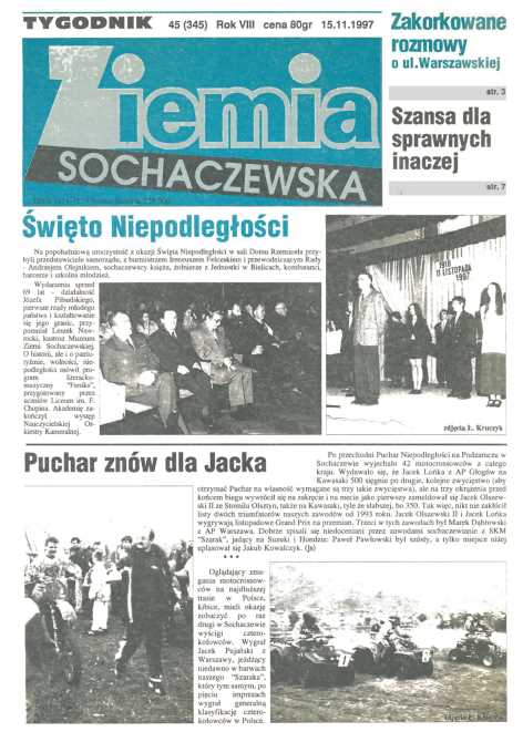 Okładka "Ziemia Sochaczewska" Nr 45 (346)