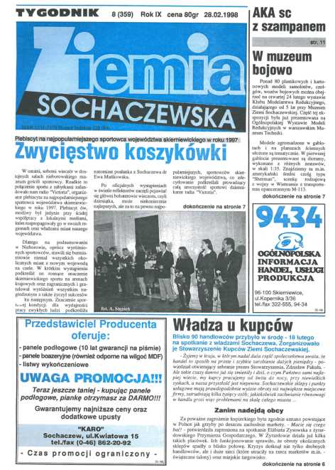 Okładka "Ziemia Sochaczewska" Nr 8 (360)