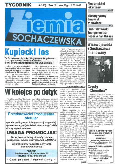 Okładka "Ziemia Sochaczewska" Nr 9 (361)