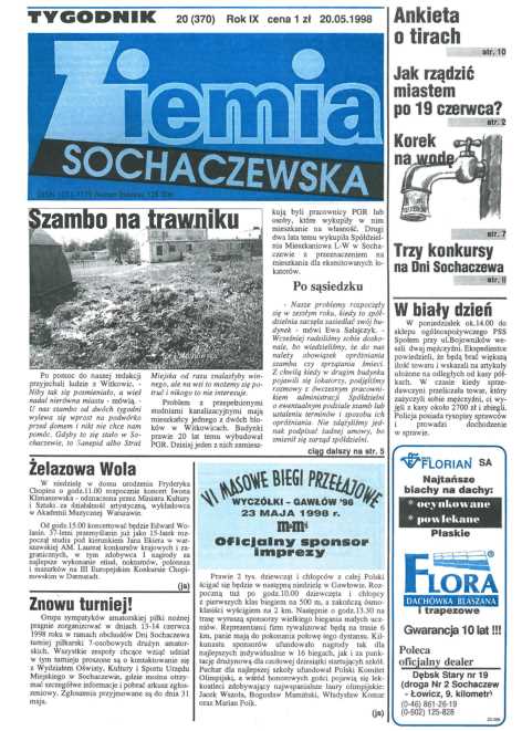 Okładka "Ziemia Sochaczewska" Nr 20 (372)