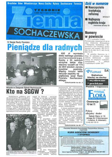 Okładka "Ziemia Sochaczewska" Nr 4 (407)