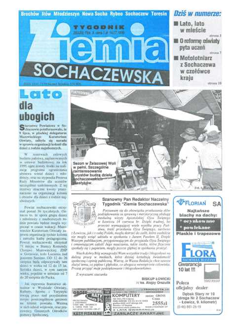 Okładka "Ziemia Sochaczewska" Nr 28 (431)