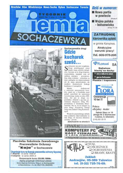 Okładka "Ziemia Sochaczewska" Nr 32 (435)