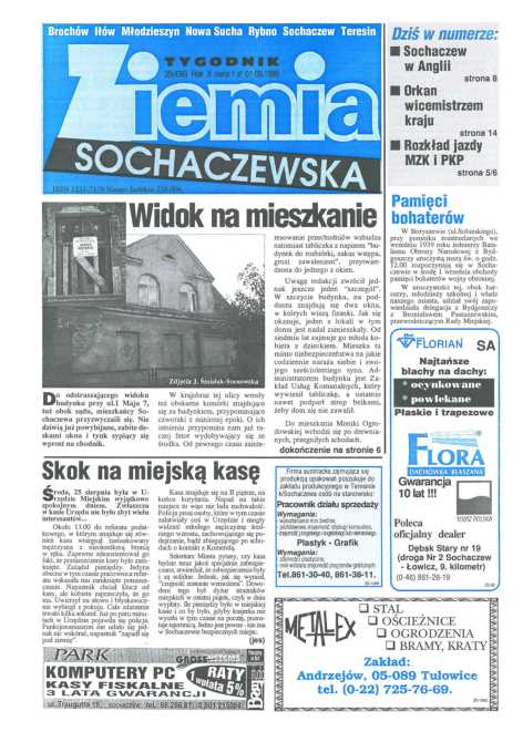 Okładka "Ziemia Sochaczewska" Nr 35 (438)