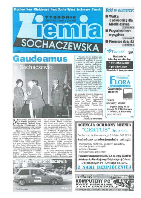 Okładka "Ziemia Sochaczewska" Nr 39 (442)