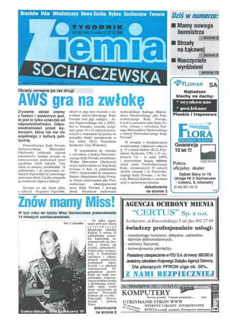 Okładka "Ziemia Sochaczewska" Nr 42 (445)