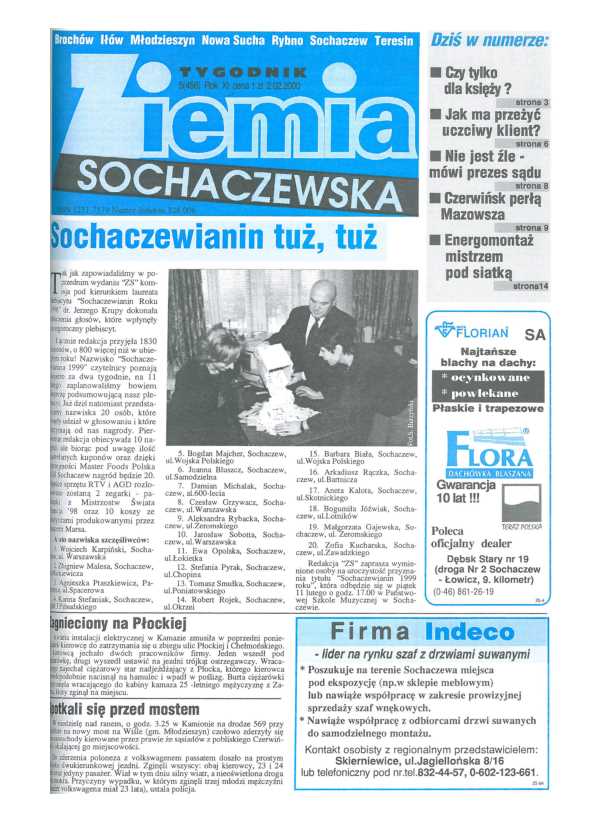 Okładka "Ziemia Sochaczewska" Nr 5 (460)